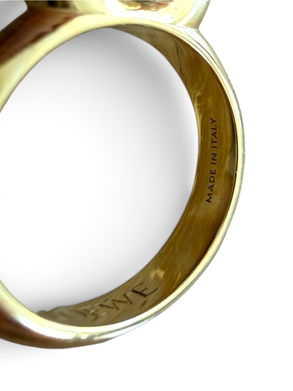 LOEWE Yellow Gold Plated Donut Link Ring - Picture 5 of 8